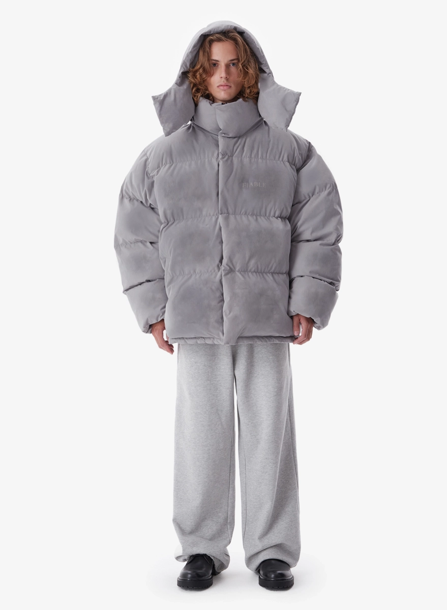Пуховик DESTRESSED FABLE, цвет: серый, PFFR-FBL-DSTRSD-GR купить онлайн