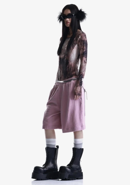 Боди из сетчатой ткани KRAKATAU, цвет: коричневый, Tw133-7 купить онлайн