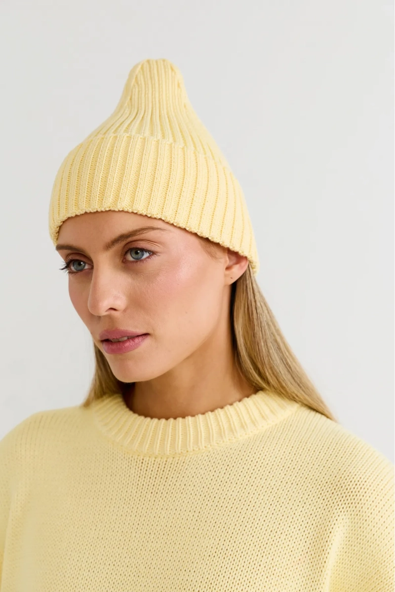 Шапка из хлопка Erist store, цвет: Желтый НФ-00003225 купить онлайн