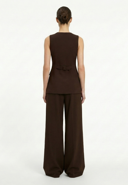 Жилет приталенный REFERT, цвет: коричневый, 05-3903/3-2511 купить онлайн