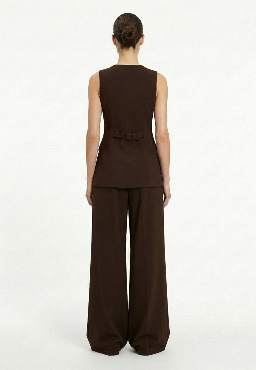 Жилет приталенный REFERT, цвет: коричневый, 05-3903/3-2511 купить онлайн