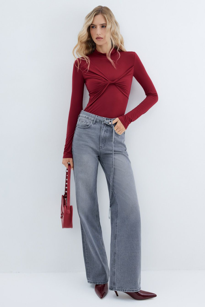 Джинсы из смесового хлопка TOPTOP, цвет: серый, TT.036.12904.801 купить онлайн