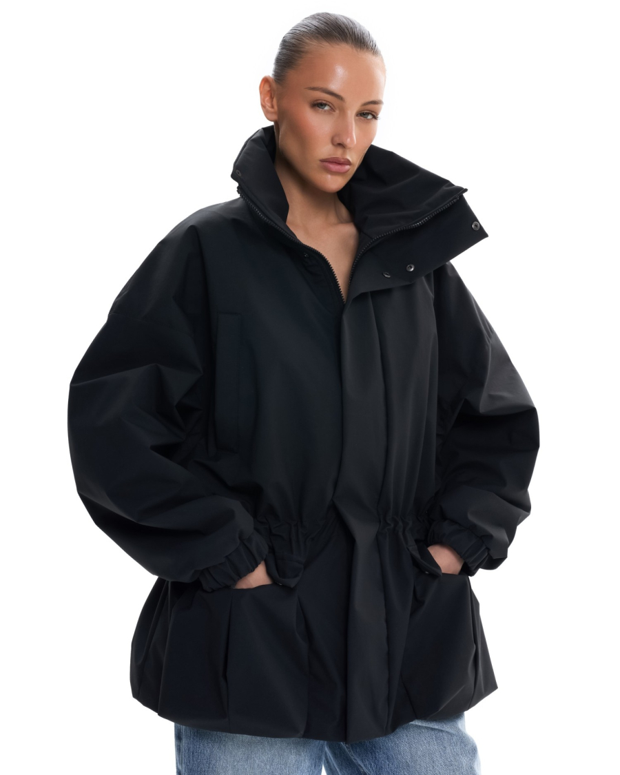 Куртка с кулиской на талии Suborbia, цвет: Черный, 006767 купить онлайн