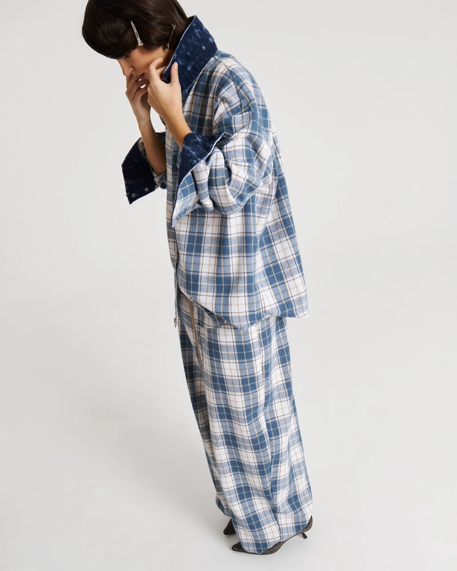 Рубашка в клетку BLUE