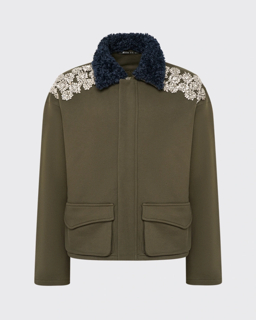 Жакет STONES CROPPED PARIS OLIVE ASIA ST 71, цвет: зеленый, Ast71.jacket-stones-olive-crop купить онлайн