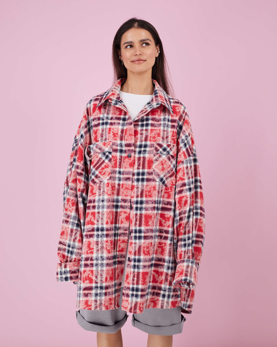 Рубашка макси овер #4