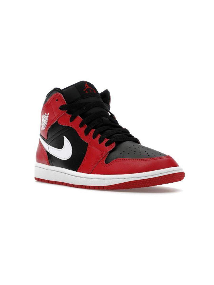 Кроссовки мужские Jordan 1 Mid "Gym Red Black White" NKDADDYS SNEAKERS, цвет: красный DQ8426-061 купить онлайн