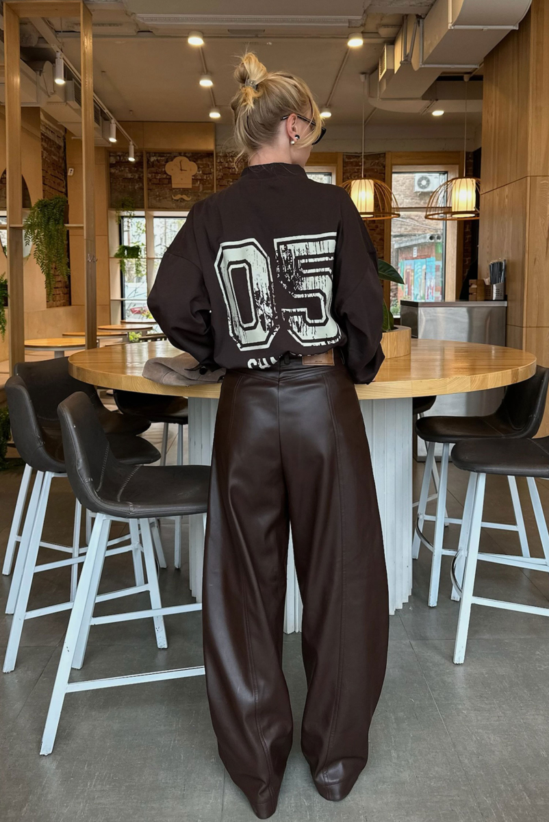 Лонгслив объемный BROWN Label .B, цвет: BROWN, Tp.03.4.M1.0725BRN купить онлайн