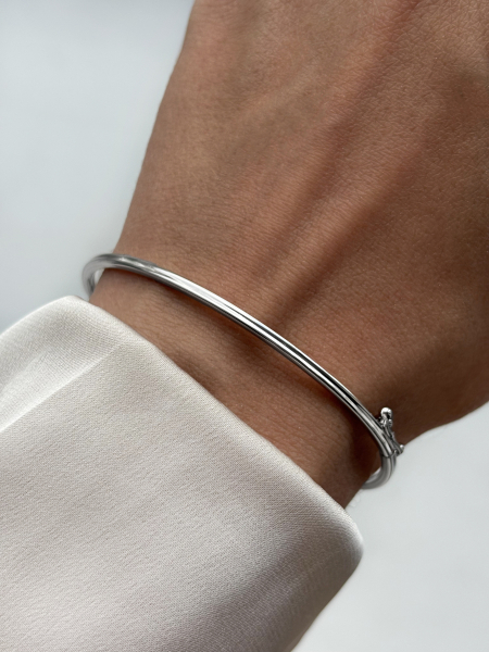 Браслет жесткий Tosya Store, цвет: серебро, 2910210-00245 купить онлайн