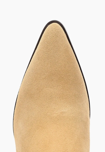 Сапоги трубы на каблуке со шнуровкой сзади SBALO, цвет: бежевый Sk890-4 купить онлайн