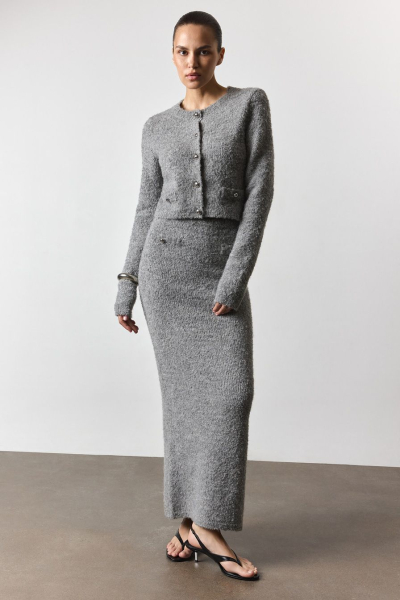 Фактурный кардиган TOPTOP, цвет: серый, TTS.060.15527.800 купить онлайн