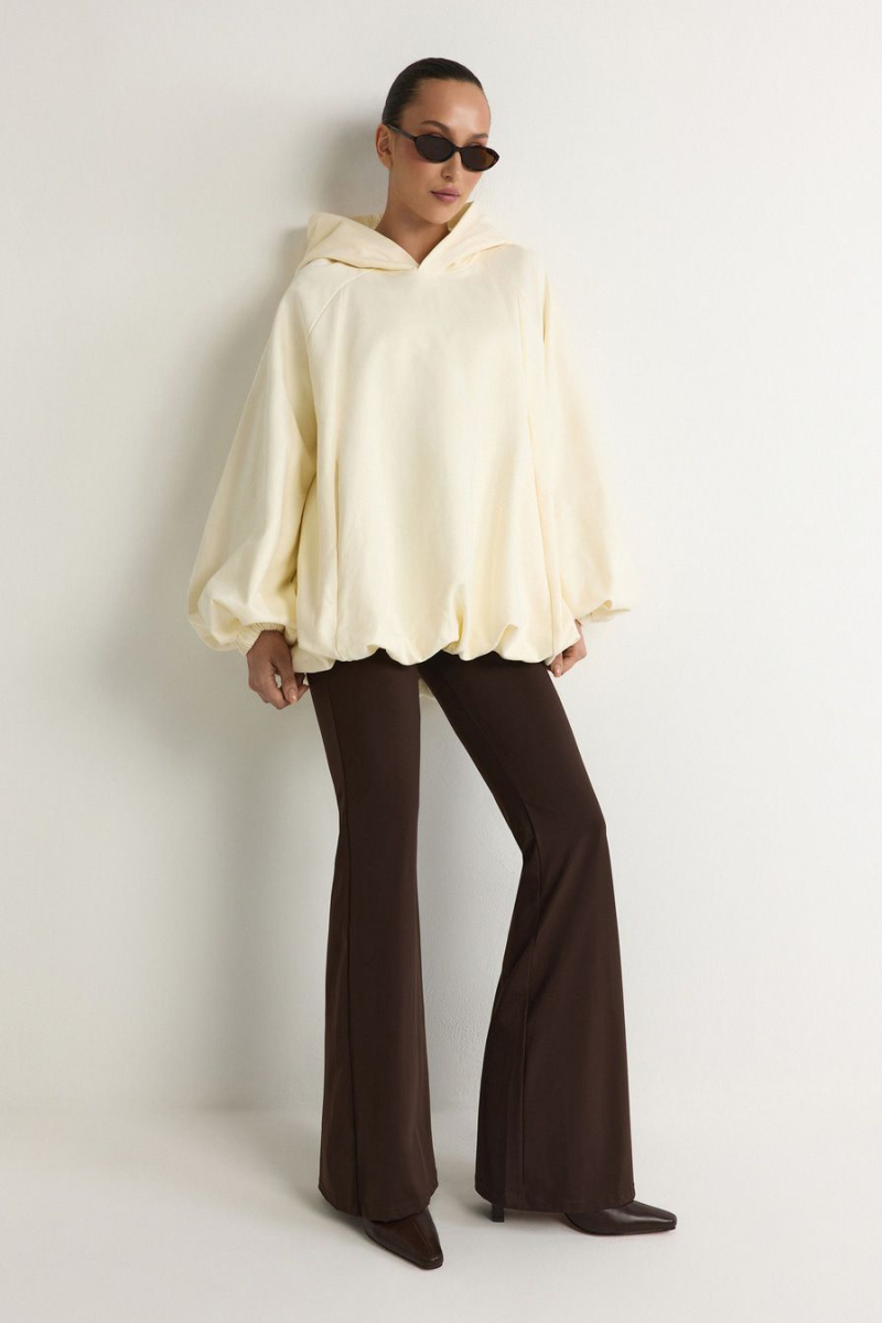 Худи из 100% хлопка TOPTOP, цвет: молочный, TT.054.18772.120 купить онлайн