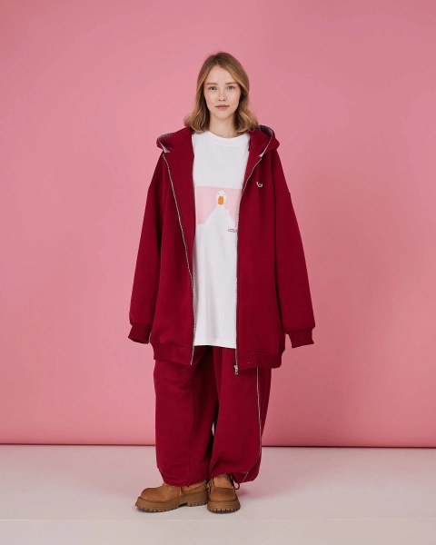 Табуха зип брусника TABOO, цвет: Бордовый, Tz01 купить онлайн