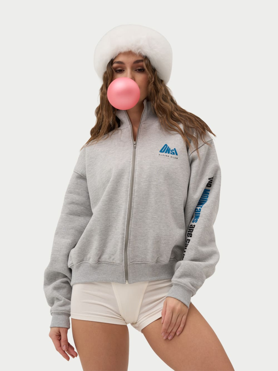 Zip толстовка с начесом ONSI, цвет: melange,  купить онлайн