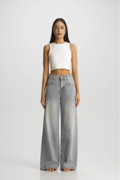 Джинсы-трубы Washed Grey Erist store, цвет: Светло-серый, НФ-00001738 купить онлайн