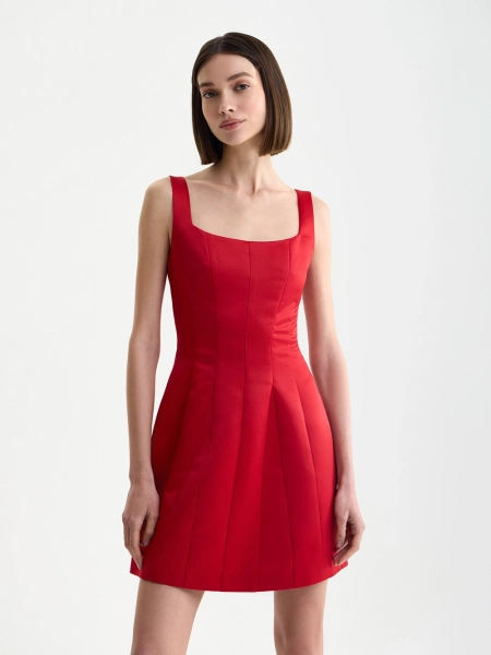 Платье футляр с рельефами мини TRUE RED, цвет: красный, 253403 купить онлайн