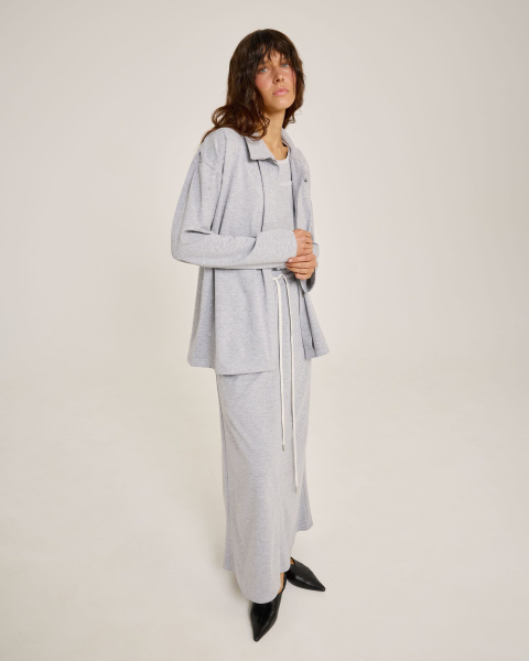 Юбка из трикотажа GRAY Anmuse, цвет: серый, SK25S166-GR купить онлайн
