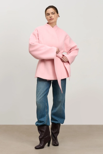 Пальто приталенного силуэта Mollis, цвет: светло-розовый, 18-01-4160/1 купить онлайн