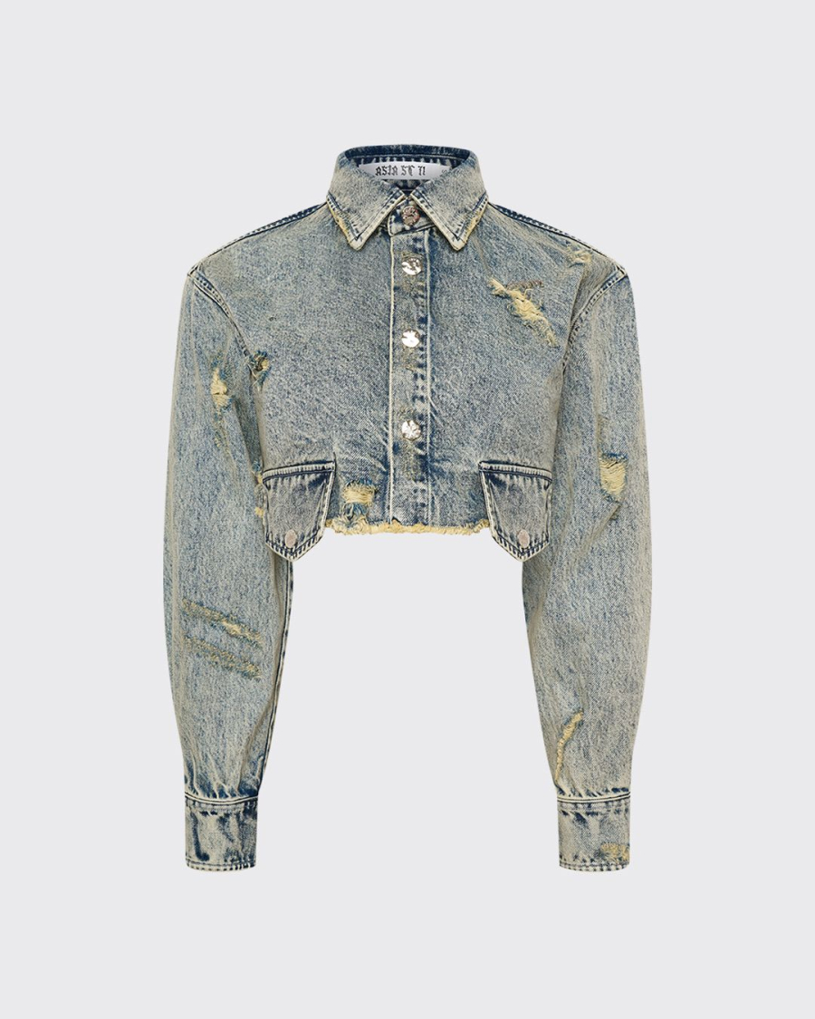 Рубашка деним ASIA ST 71, цвет: синий, Ast71.shirt-denim-blue купить онлайн