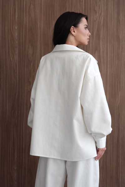 Рубашка оверсайз "Небо" Мини, цвет: молочный, НФ-00000501 купить онлайн