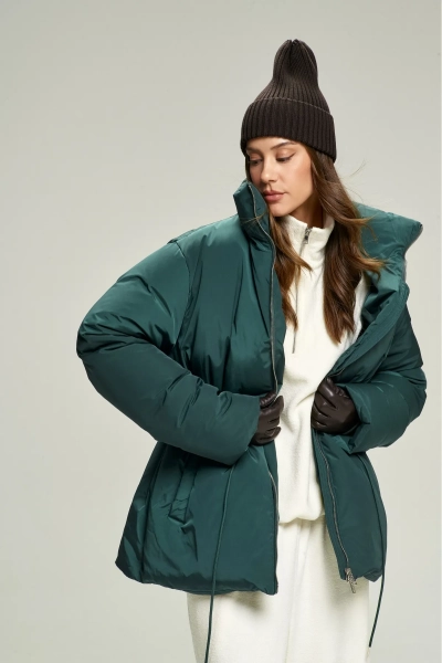 Пуховик на кулиске Pine Green Erist store, цвет: зеленый, НФ-00002825 купить онлайн