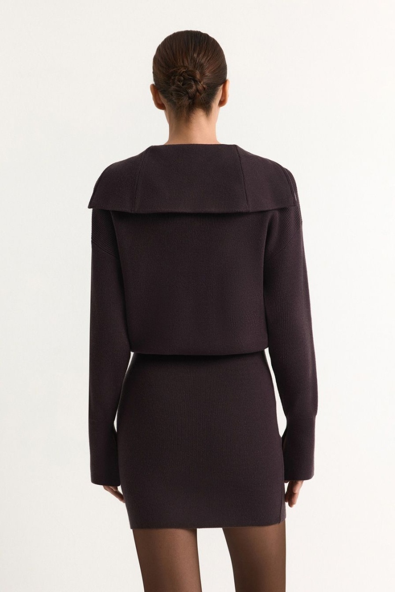 Платье из смесовой вискозы TOPTOP, цвет: коричневый, TT.010.17829.700 купить онлайн