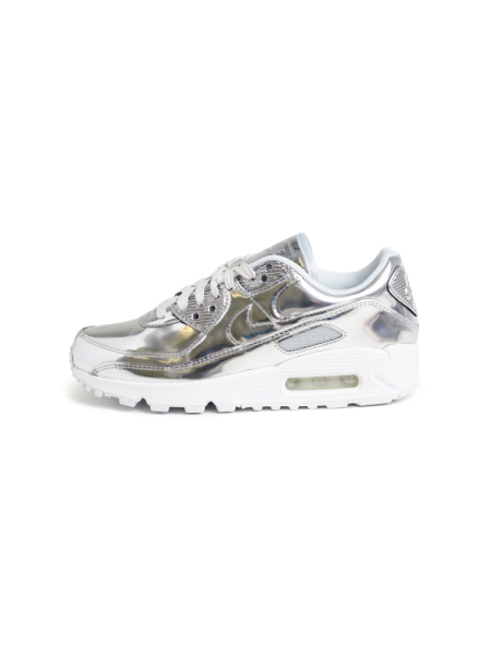 Кроссовки женские Nike Air Max 90 SP "Metallic Pack - Chrome" NKDADDYS SNEAKERS, цвет: серебристый CQ6639-001 купить онлайн