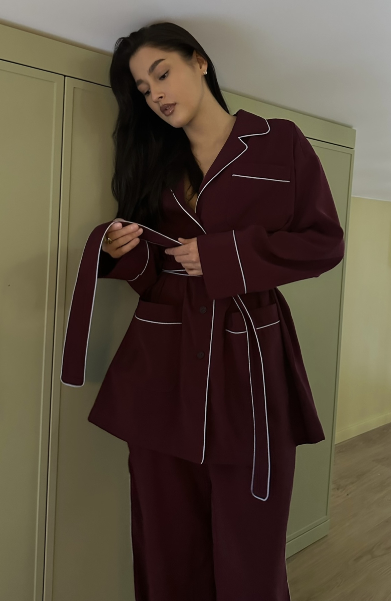 Рубашка пижамная BURGUNDY