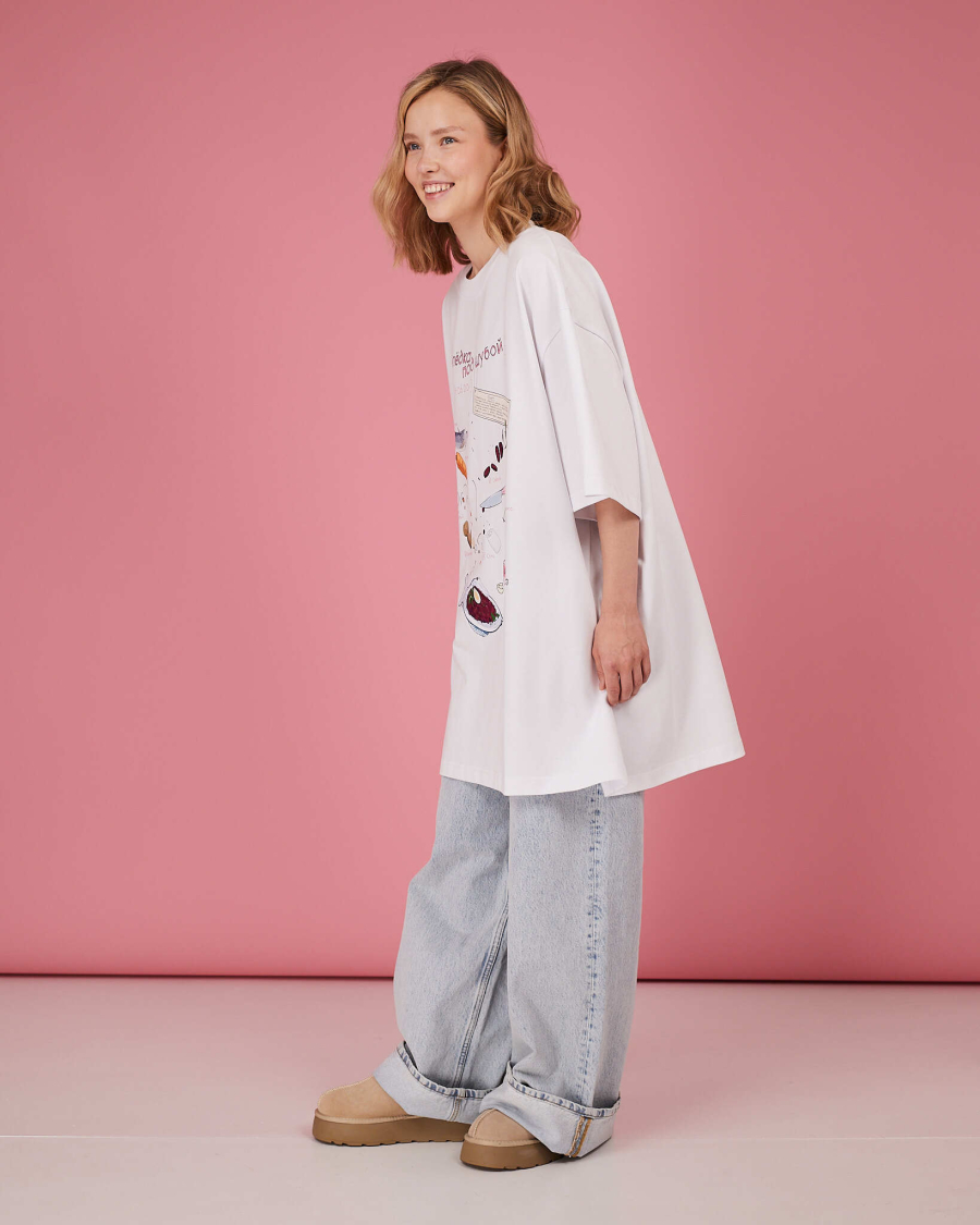 Футболка Селедка под шубой TABOO, цвет: белый, ThSel купить онлайн