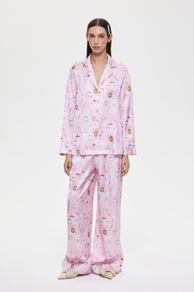 Пижамная блузка DREAMS BY ALENA AKHMADULLINA, цвет: розовый, 225102050204436/210000 купить онлайн