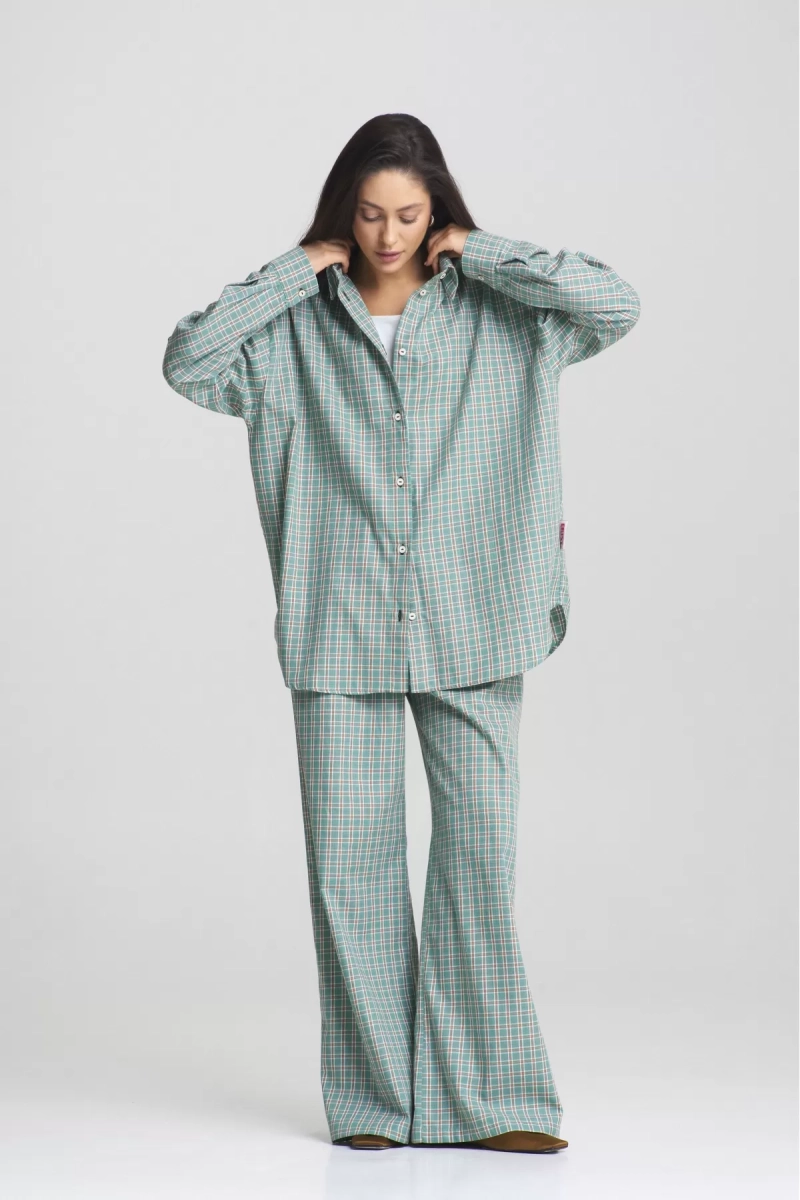 Костюм Summer в клетку Turquoise Erist store, цвет: бирюзовый НФ-00002464 |новая коллекция купить онлайн