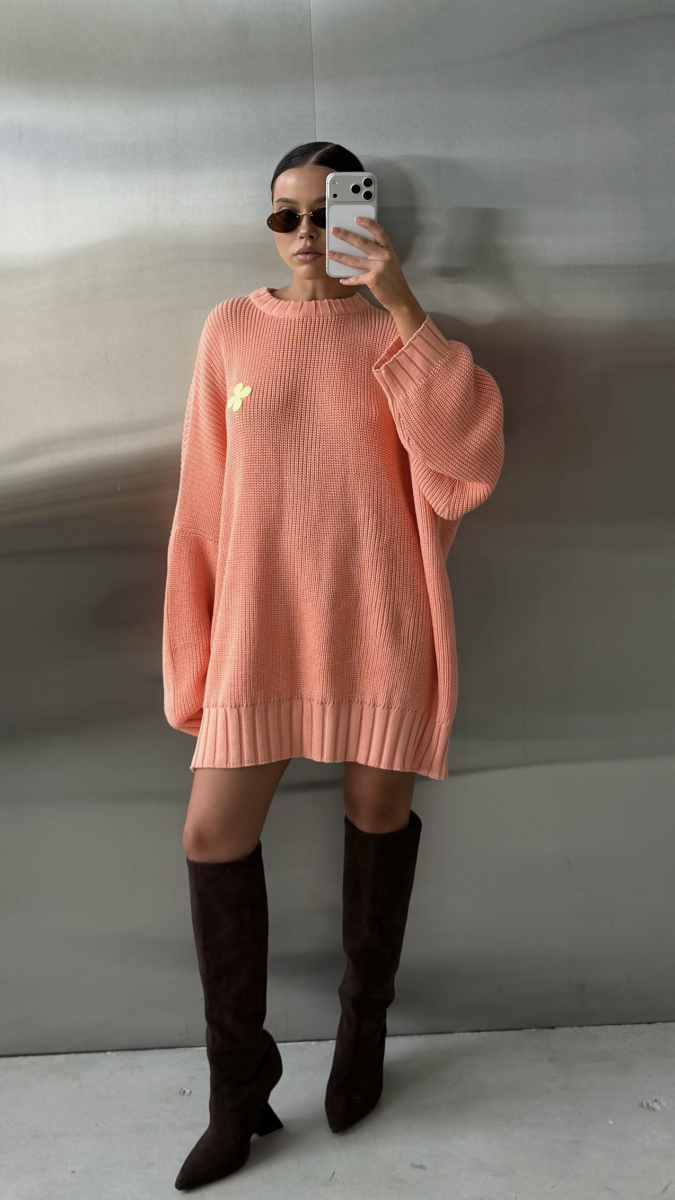 Джемпер объемный вязаный Label .B, цвет: розовый Kn.02.6LP | новая ресейл коллекция купить онлайн