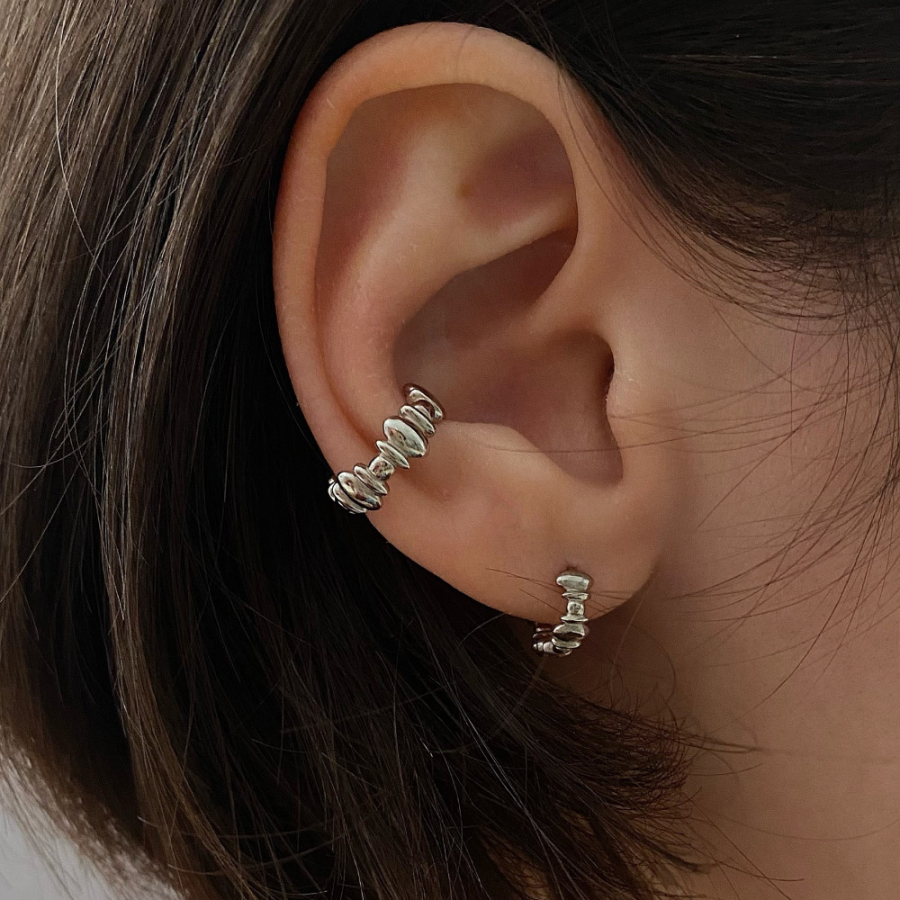 Cерьги Ovals Silver mini