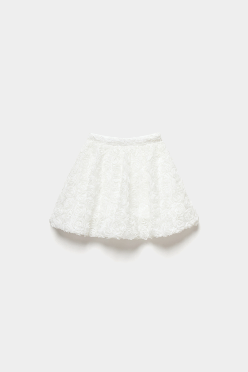 Юбка баллон с объемными розами