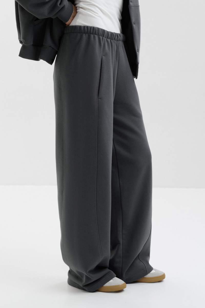 Брюки прямые marte, цвет: серый,  купить онлайн