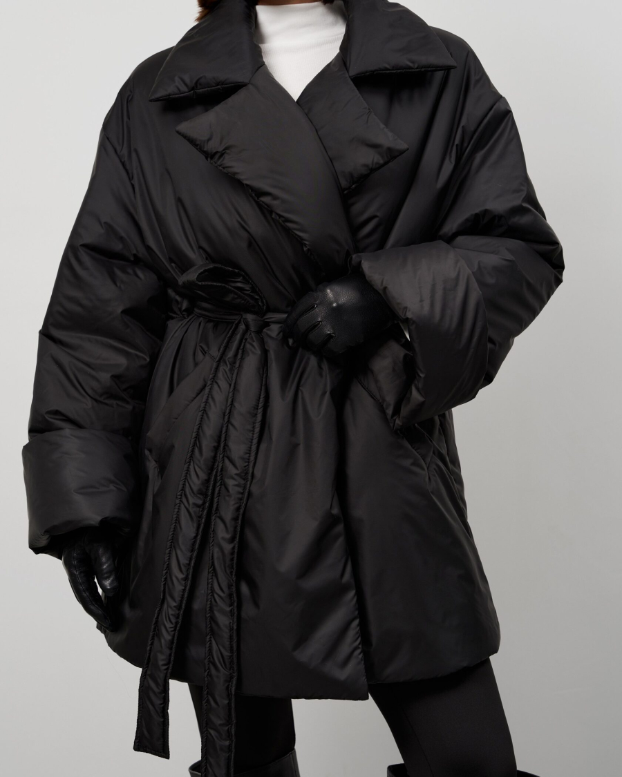 Пуховик PUFFER COAT SHORT BLACK YONS, цвет: Черный, YO-706 купить онлайн