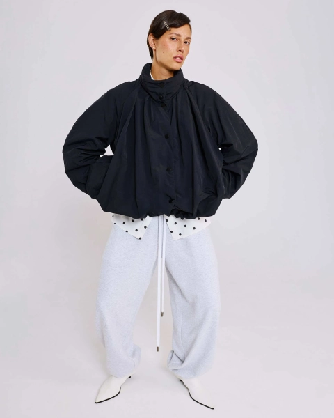 Куртка баллон из тафты Anmuse, цвет: Черный, JCK26SP227-BLC купить онлайн