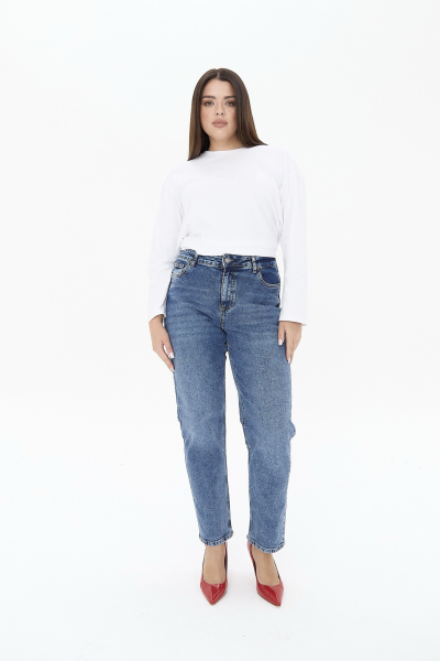 Джинсы Mom fit 4forms, цвет: синий, 64803 купить онлайн