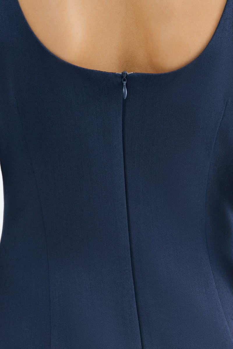 Платье с декоративными клапанами TOPTOP, цвет: синий, TT.010.16946.620.02916 купить онлайн