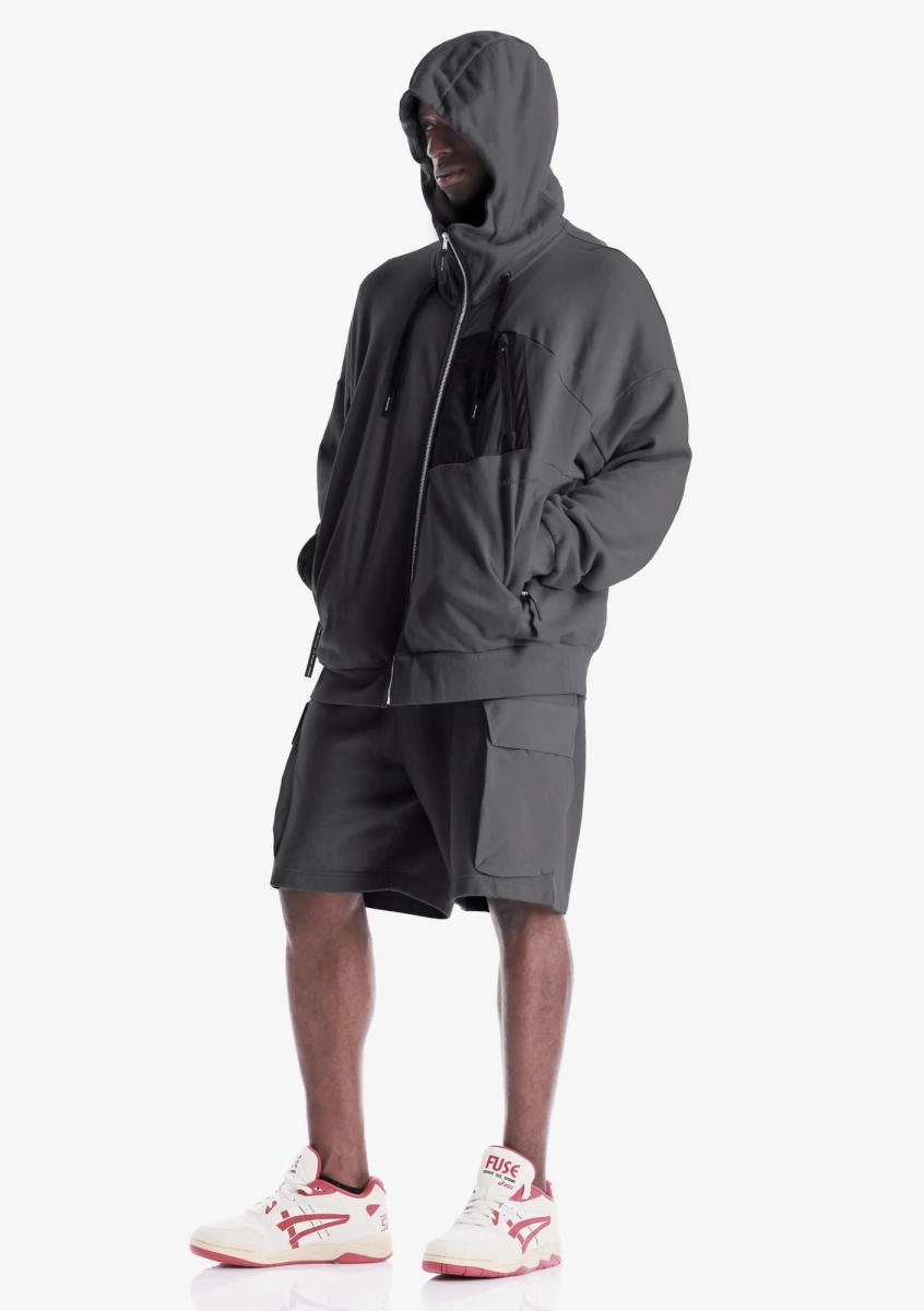 Худи на молнии KRAKATAU, цвет: темно-серый, Fu121-2 купить онлайн