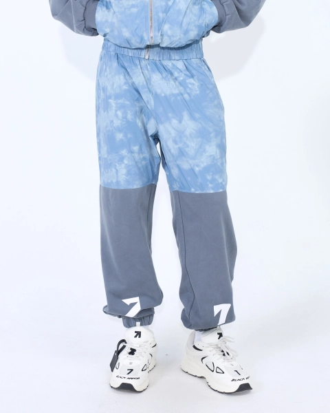 Джоггеры с логотипом-стрелкой ASIA ST 71, цвет: голубой, Ast71.jogg-mix-nylon-blue купить онлайн