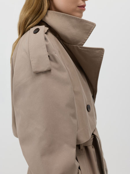 Тренч оверсайз Conso, цвет: Кофейный, SL 260123 - кофейный купить онлайн