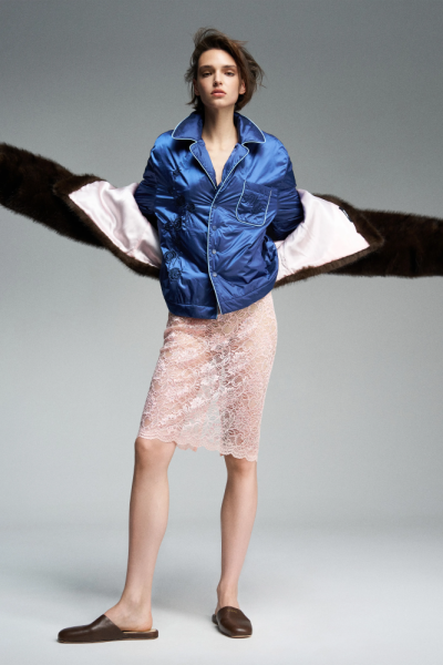 Утепленная рубашка с вышивкой