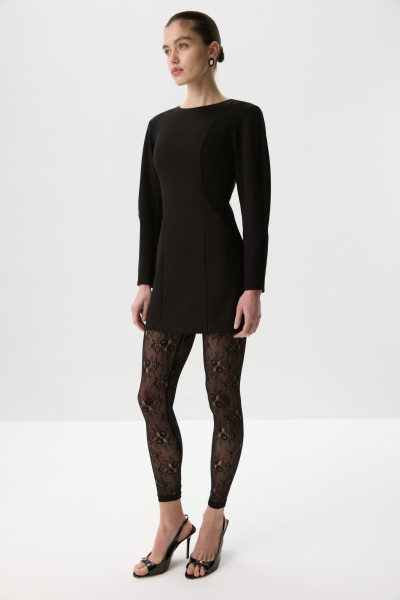 Платье мини с длинным рукавом Charmstore, цвет: Черный, 111-462111-880 купить онлайн