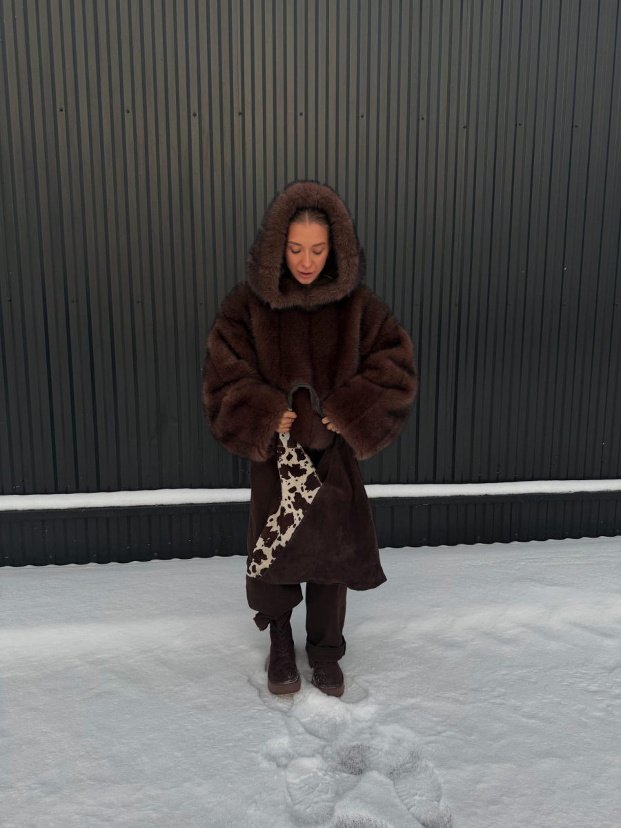 Сумка Жизель LUNAVERA, цвет: замша коринчевый пони J-704-PHR 7883 купить онлайн