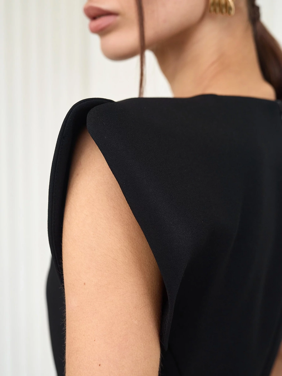 Платье с рельефами и крыльями I.B.W., цвет: Черный, DR068 купить онлайн