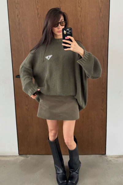 Юбка мини KHAKI