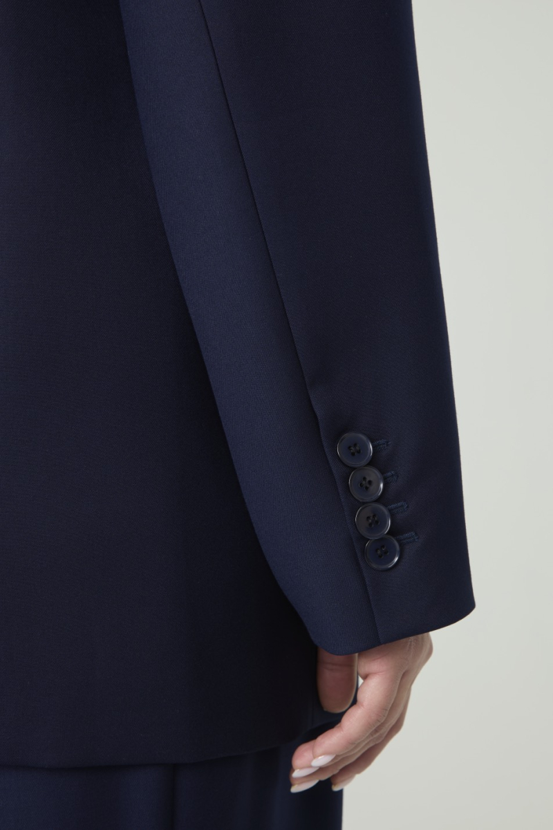 Жакет двубортный 4forms, цвет: темно-синий, 00019864 купить онлайн