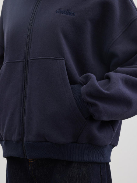 Толстовка на молнии с вышивкой Chaika, цвет: темно-синий, SS26HO02-24 купить онлайн