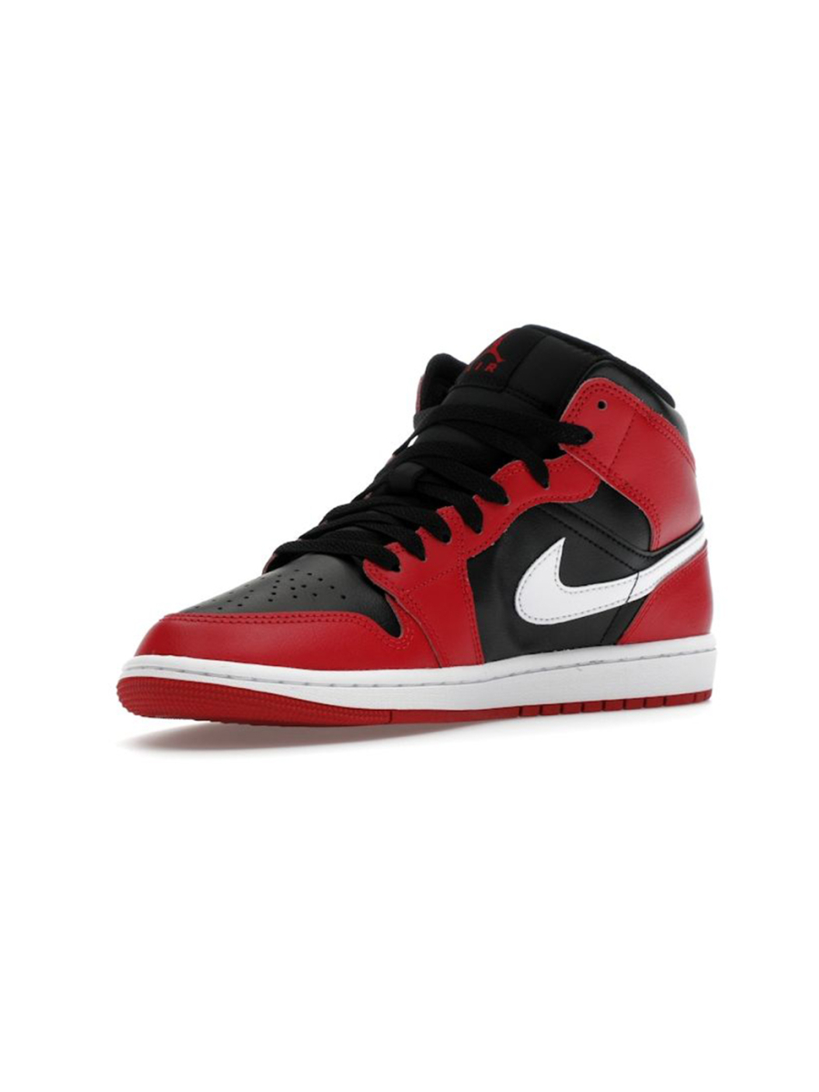 Кроссовки мужские Jordan 1 Mid "Gym Red Black White" NKDADDYS SNEAKERS, цвет: красный DQ8426-061 купить онлайн